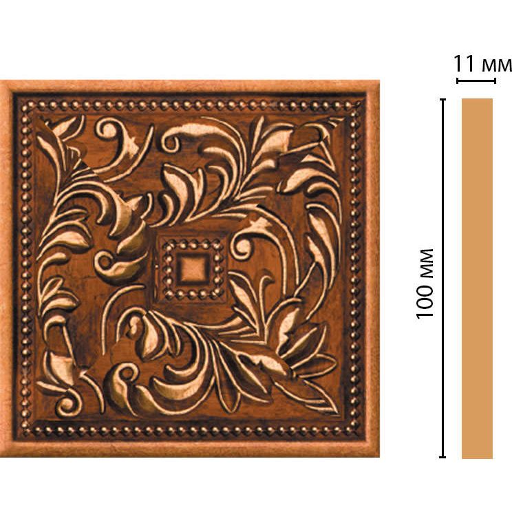 Вставка цветная Decomaster (Декомастер) 100х100х11 мм 156-2-1223