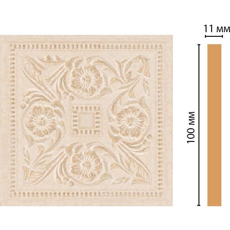 Вставка цветная Decomaster (Декомастер) 100х100х11 мм 156-2-18D