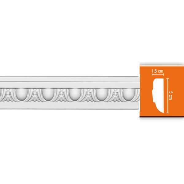 Молдинг с рисунком Decomaster (Декомастер) 50х15х2400 мм 98202