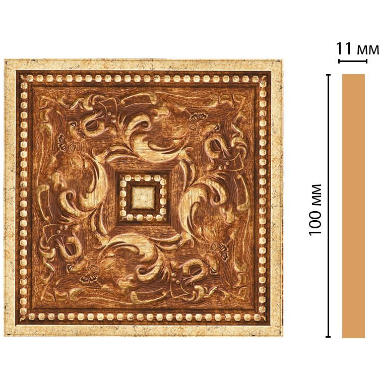 Вставка цветная Decomaster (Декомастер) 100х100х11 мм 156-2-552
