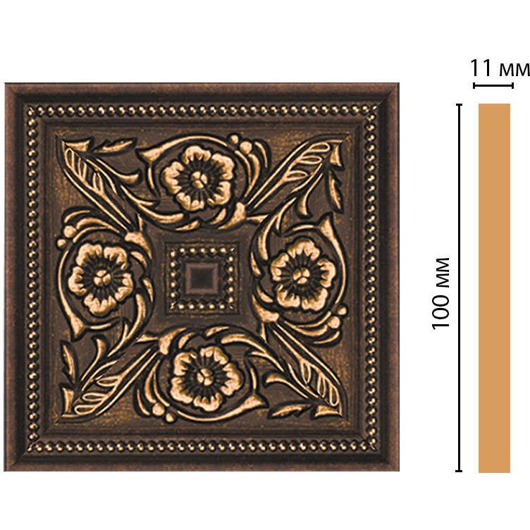 Вставка цветная Decomaster (Декомастер) 100х100х11 мм 156-2-56