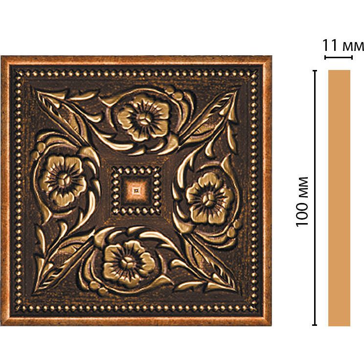 Вставка цветная Decomaster (Декомастер) 100х100х11 мм 156-2-57