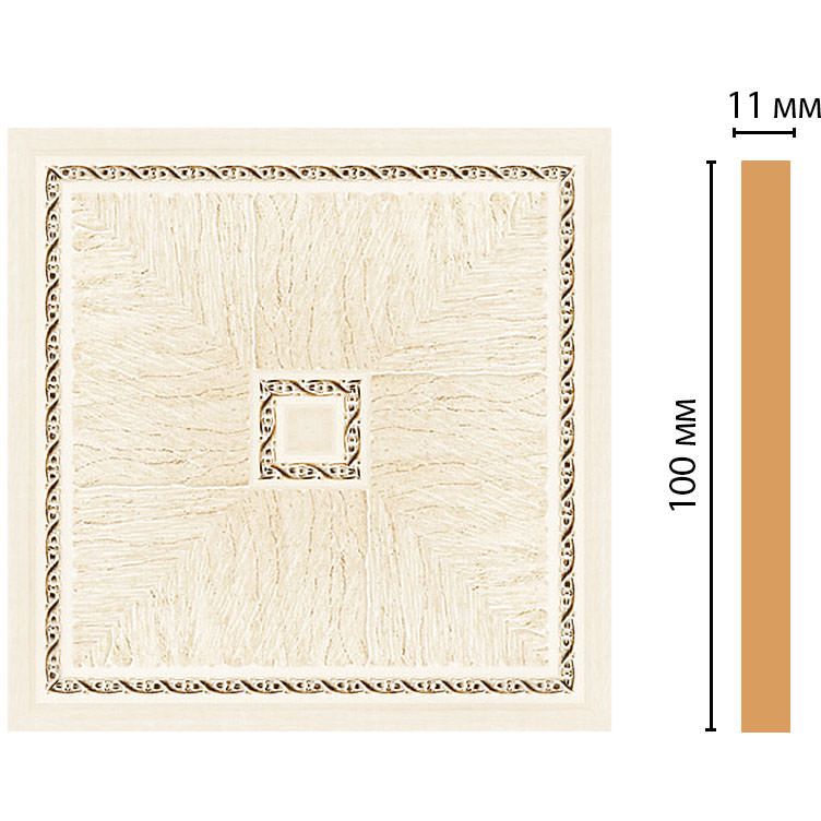 Вставка цветная Decomaster (Декомастер) 100х100х11 мм 156-2-6