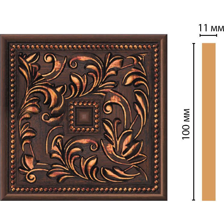 Вставка цветная Decomaster (Декомастер) 100х100х11 мм 156-2-966
