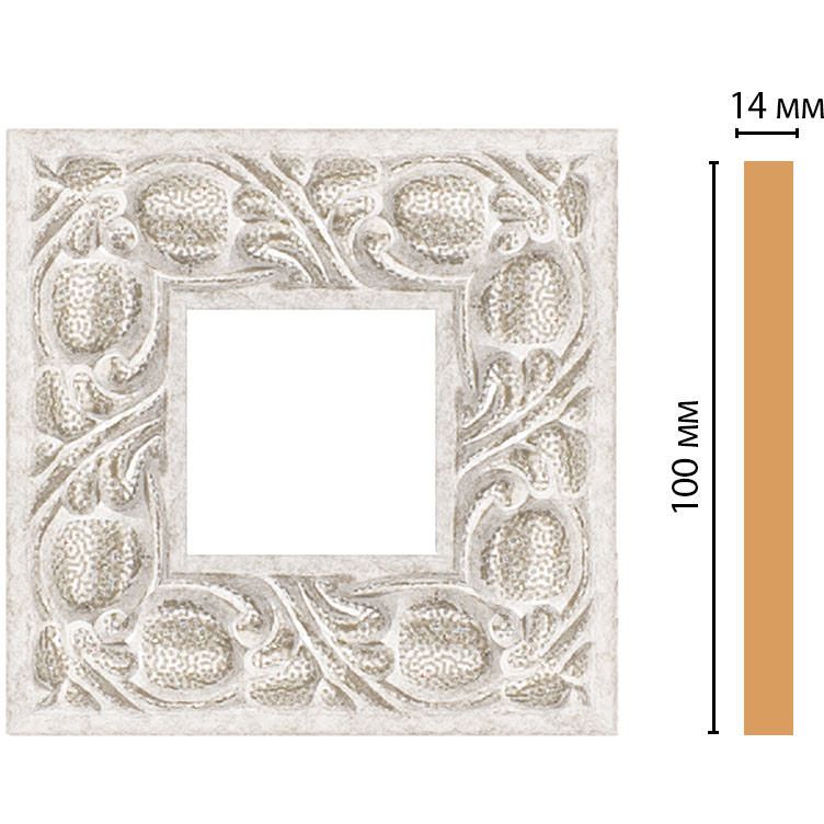Вставка цветная Decomaster (Декомастер) 100х100х14 мм 157-2-19D