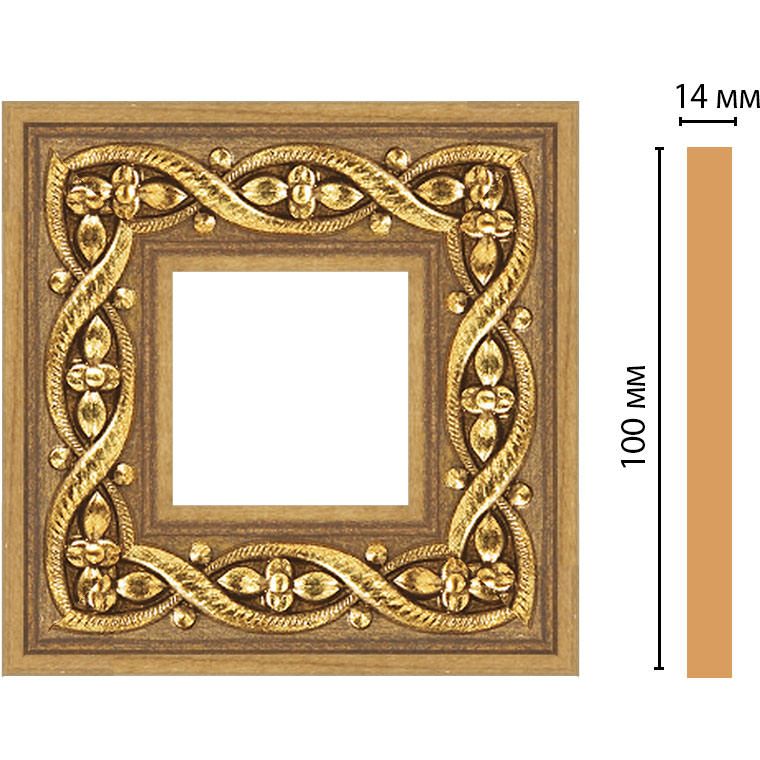 Вставка цветная Decomaster (Декомастер) 100х100х14 мм 157-2-4
