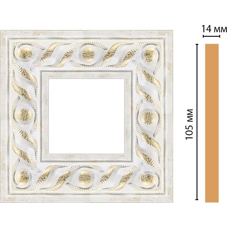 Вставка цветная Decomaster (Декомастер) 109х109х14 мм 157-2-40