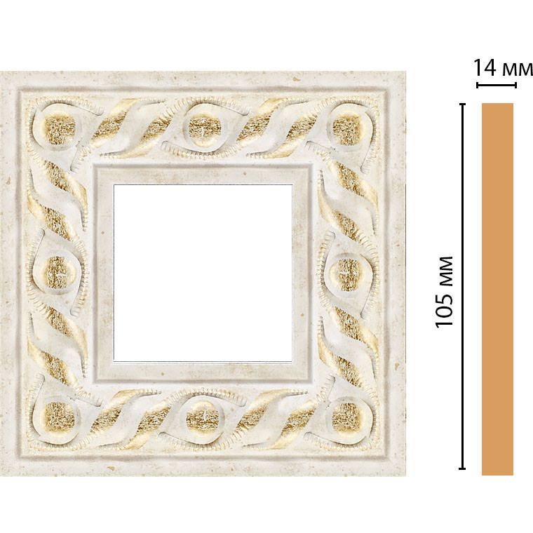 Вставка цветная Decomaster (Декомастер) 109х109х14 мм 157-2-41