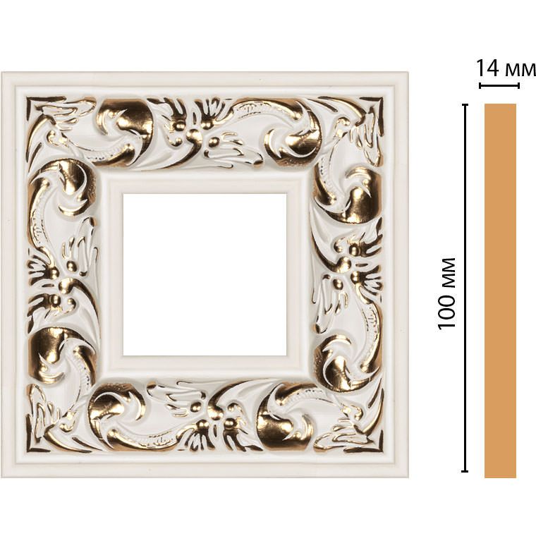 Вставка цветная Decomaster (Декомастер) 100х100х14 мм 157-2-54