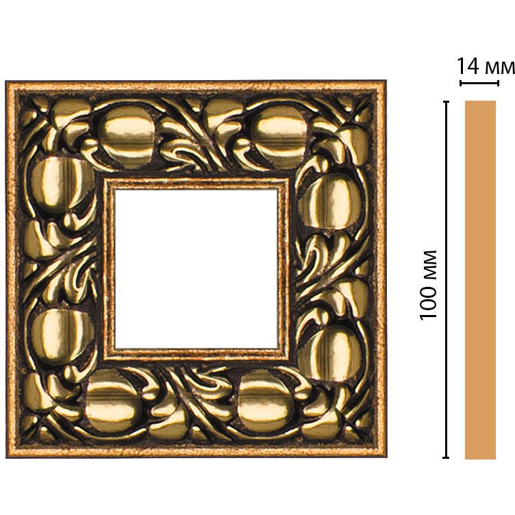 Вставка цветная Decomaster (Декомастер) 100х100х14 мм 157-2-57
