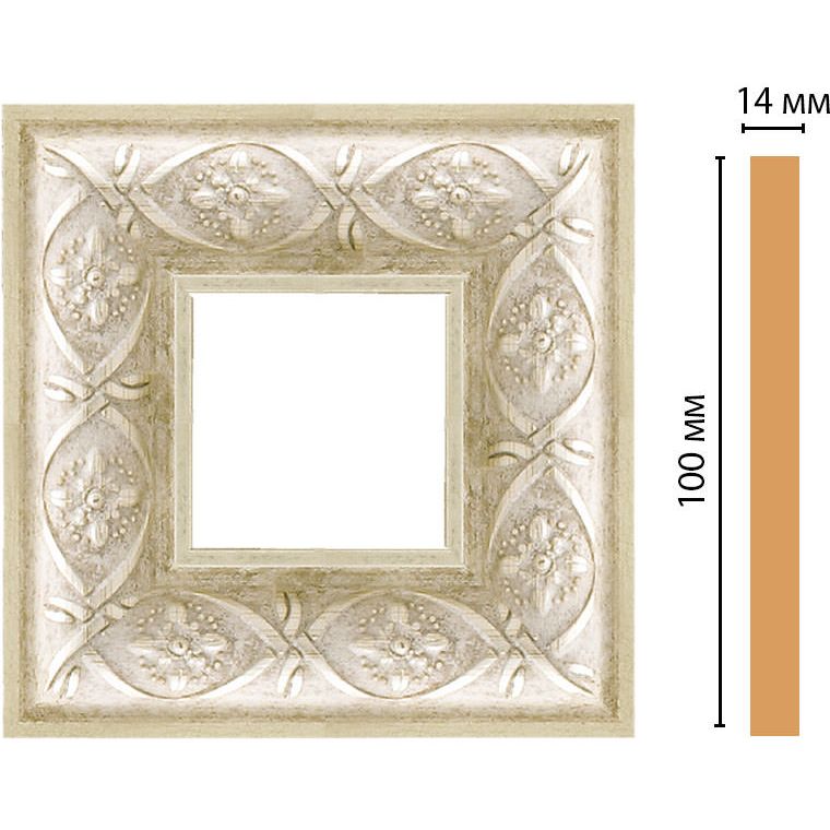 Вставка цветная Decomaster (Декомастер) 100х100х14 мм 157-2-937