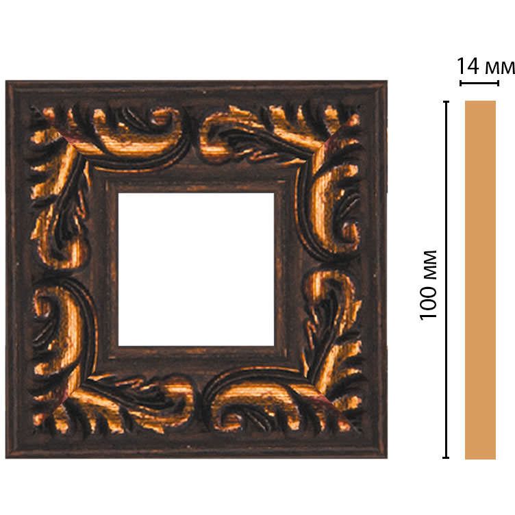 Вставка цветная Decomaster (Декомастер) 100х100х14 мм 157-2-966