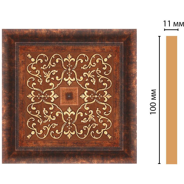 Вставка цветная Decomaster (Декомастер) 100х100х11 мм 164-2-767