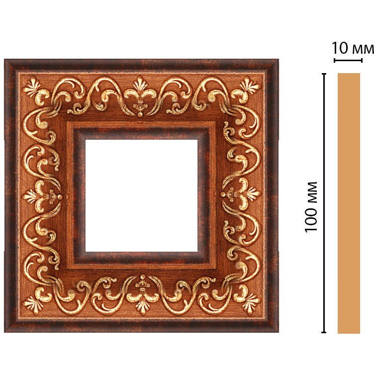Вставка цветная Decomaster (Декомастер) 100х100х10 мм 165-2-767