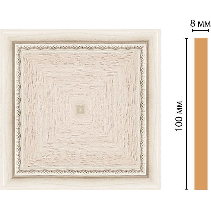 Вставка цветная Decomaster (Декомастер) 100х100х8 мм 185-2-13
