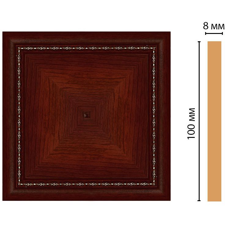 Вставка цветная Decomaster (Декомастер) 100х100х8 мм 185-2-52