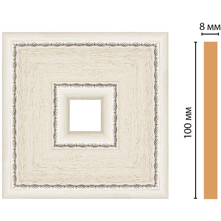 Вставка цветная Decomaster (Декомастер) 100х100х8 мм 187-2-15