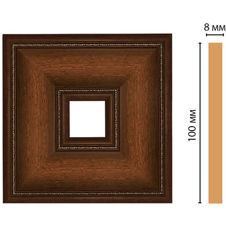 Вставка цветная Decomaster (Декомастер) 100х100х8 мм 187-2-51