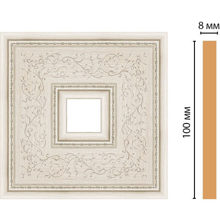 Вставка цветная Decomaster (Декомастер) 100х100х8 мм 188-2-14