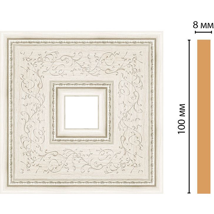 Вставка цветная Decomaster (Декомастер) 100х100х8 мм 188-2-15