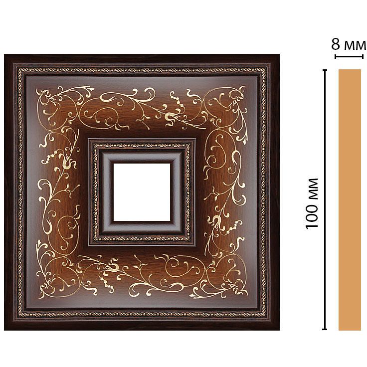 Вставка цветная Decomaster (Декомастер) 100х100х8 мм 188-2-51