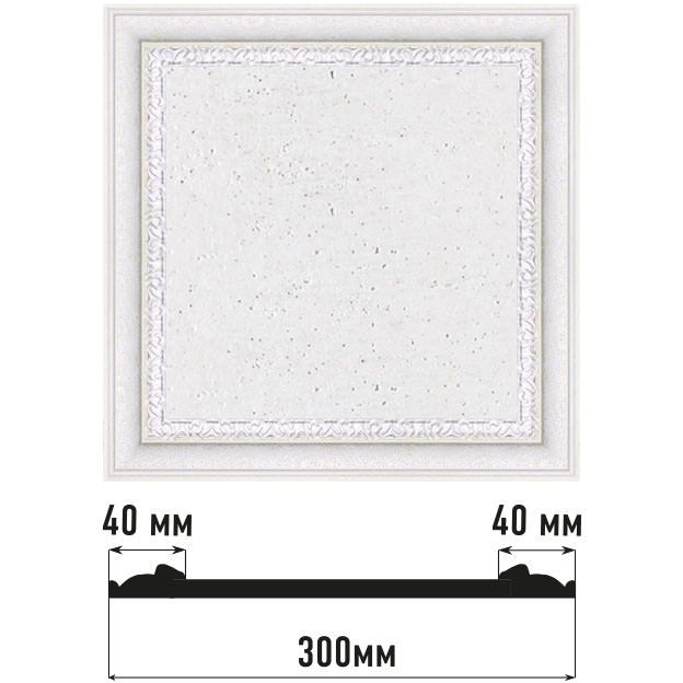 Декоративное панно Decomaster (Декомастер) 300х300х18 мм D30-42