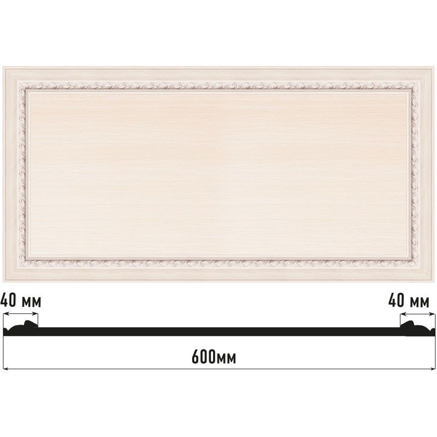 Декоративное панно Decomaster (Декомастер) 600х300х18 мм D3060-14