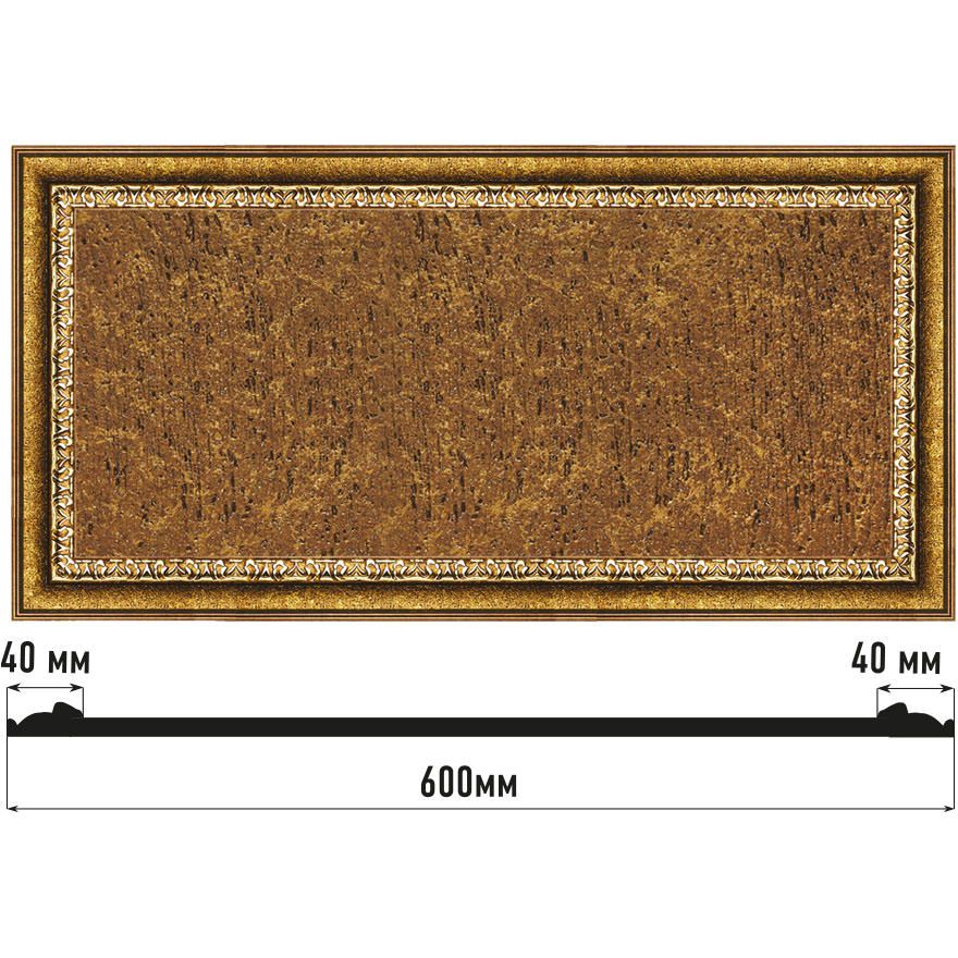 Декоративное панно Decomaster (Декомастер) 600х300х18 мм D3060-43