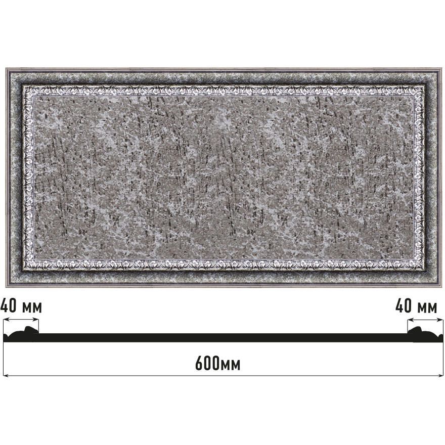 Декоративное панно Decomaster (Декомастер) 600х300х18 мм D3060-44