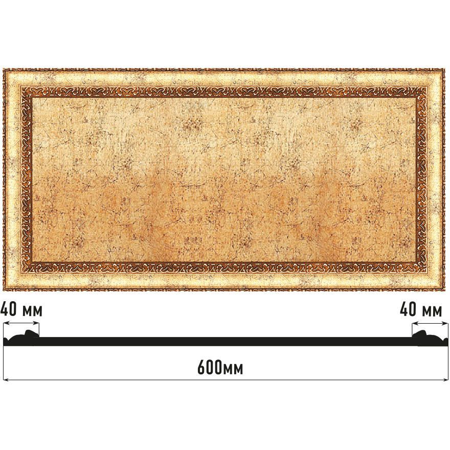 Декоративное панно Decomaster (Декомастер) 600х300х18 мм D3060-552