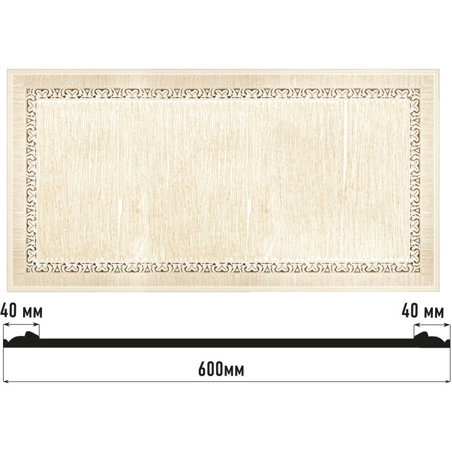 Декоративное панно Decomaster (Декомастер) 600х300х18 мм D3060-6