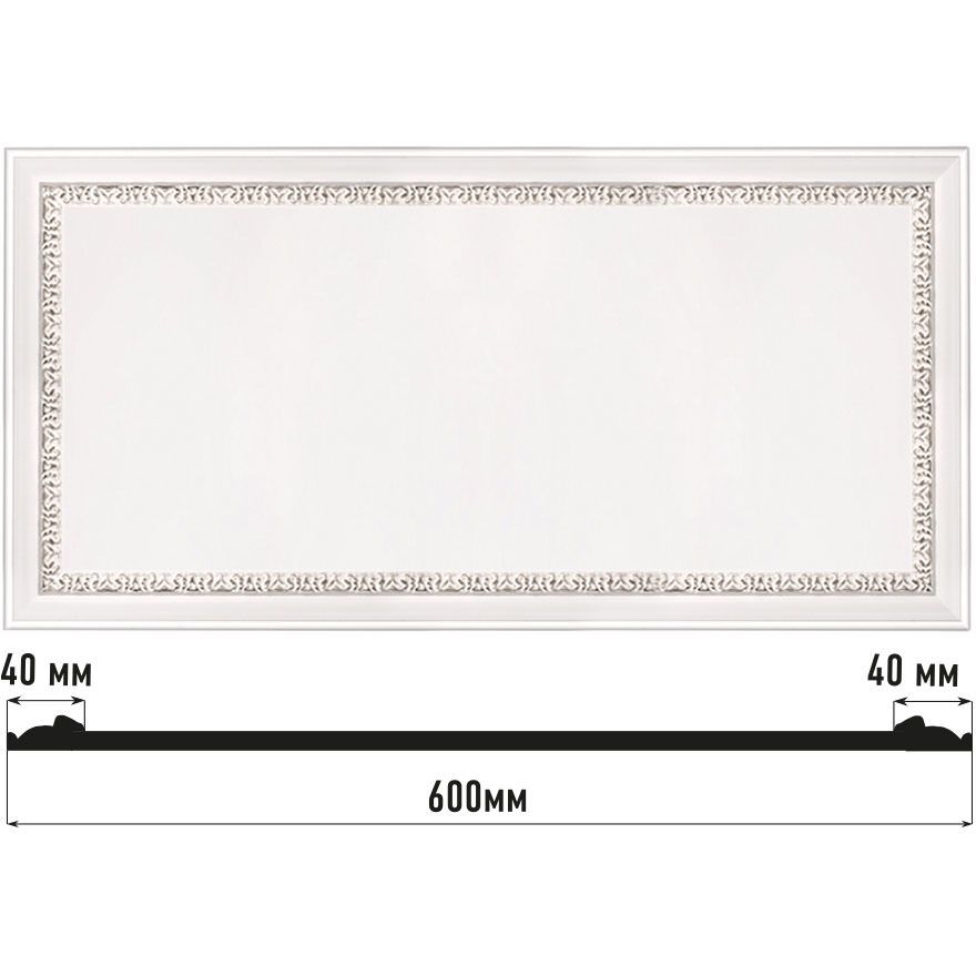 Декоративное панно Decomaster (Декомастер) 600х300х18 мм D3060-60