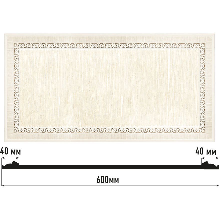 Декоративное панно Decomaster (Декомастер) 600х300х18 мм D3060-7D