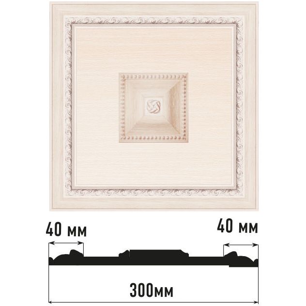 Декоративное панно Decomaster (Декомастер) 300х300х32 мм D31-14