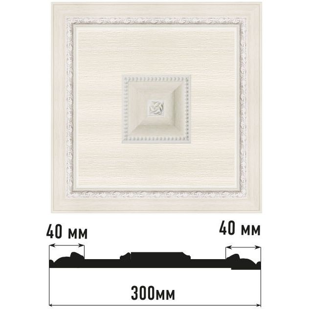 Декоративное панно Decomaster (Декомастер) 300х300х32 мм D31-15