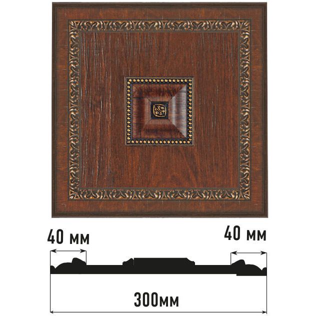 Декоративное панно Decomaster (Декомастер) 300х300х32 мм D31-2