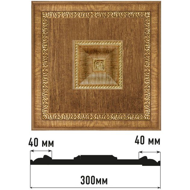 Декоративное панно Decomaster (Декомастер) 300х300х32 мм D31-4