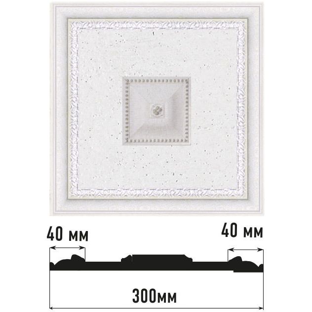 Декоративное панно Decomaster (Декомастер) 300х300х32 мм D31-42