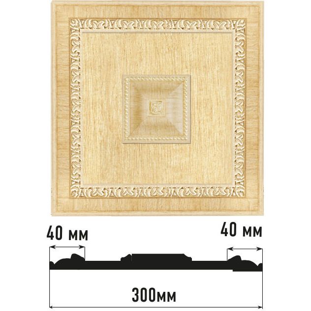Декоративное панно Decomaster (Декомастер) 300х300х32 мм D31-5