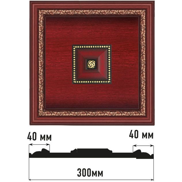 Декоративное панно Decomaster (Декомастер) 300х300х32 мм D31-52