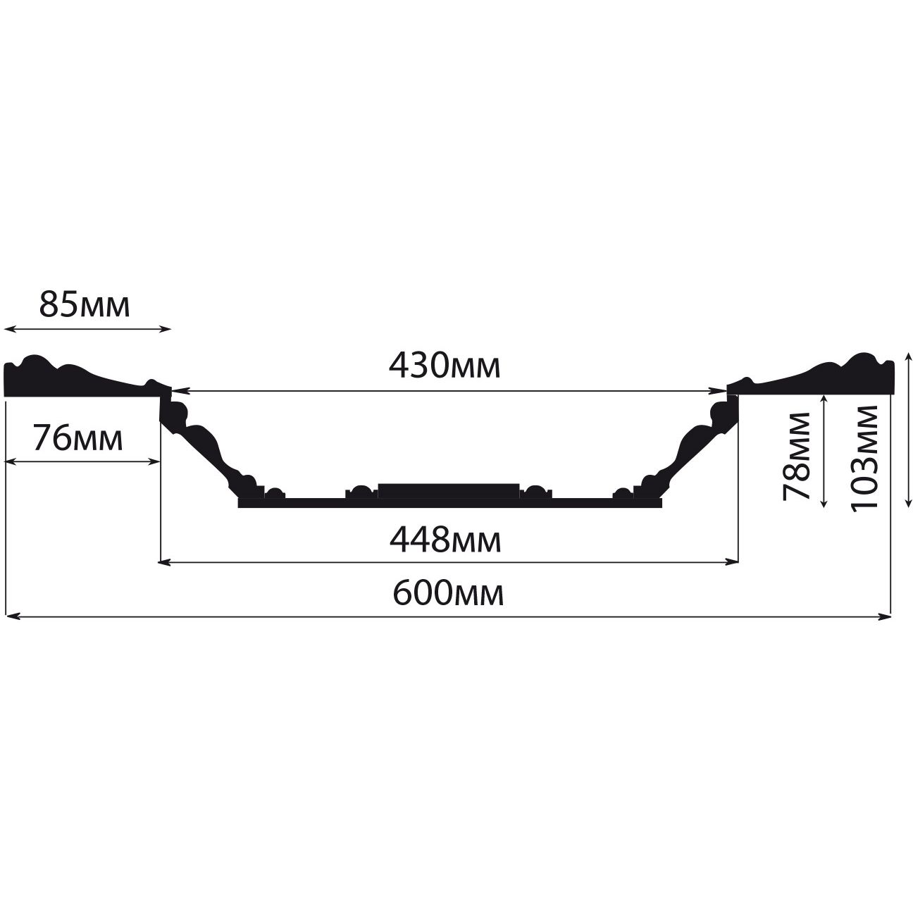 Кессон Decomaster (Декомастер) 600х600х103 мм KS-61-1