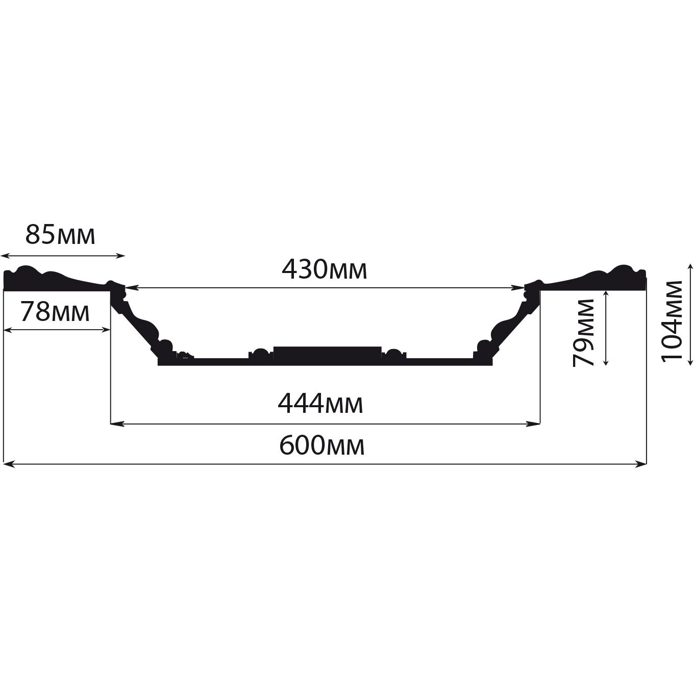 Кессон Decomaster (Декомастер) 600х600х104 мм KS-61-40