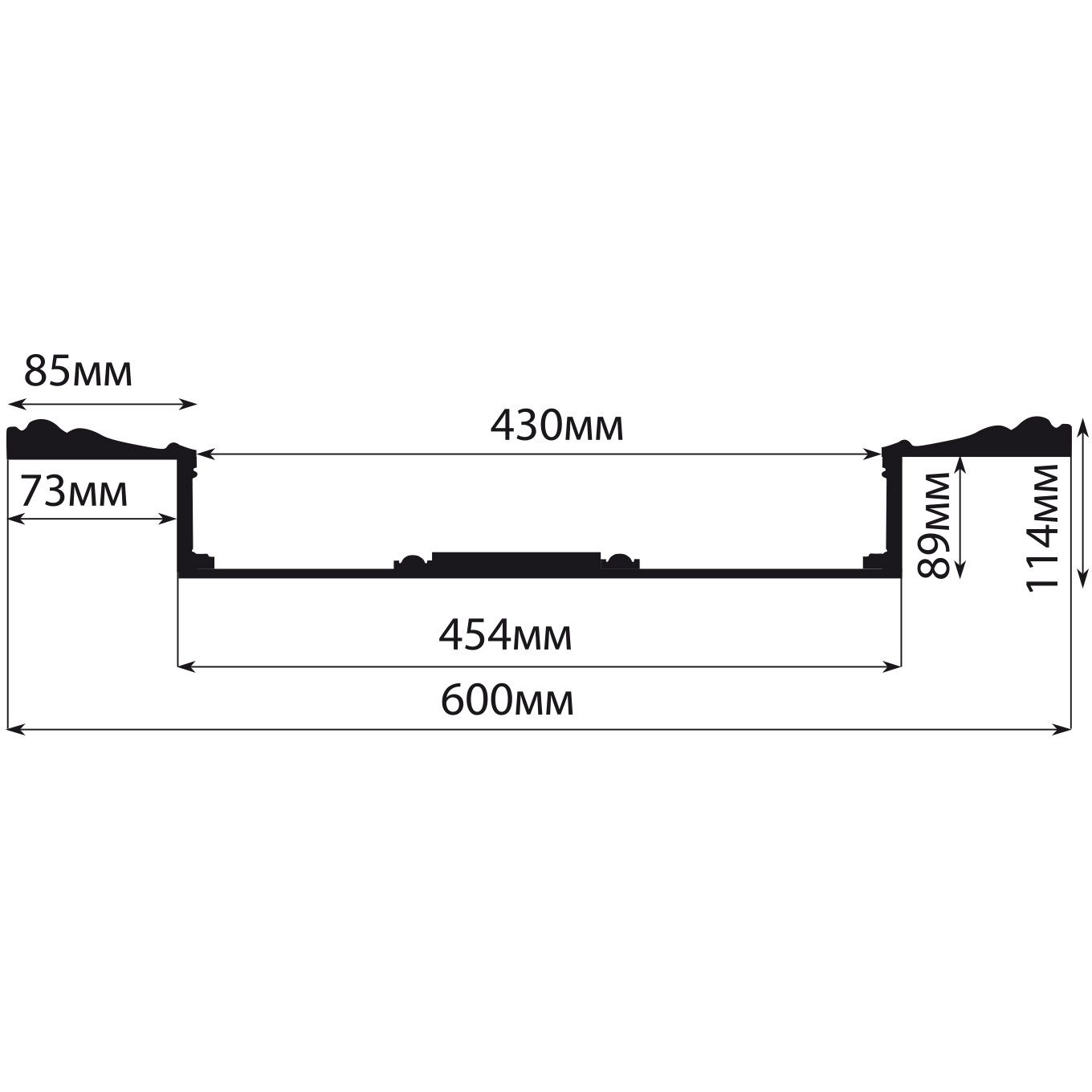 Кессон Decomaster (Декомастер) 600х600х114 мм KS-61-54A