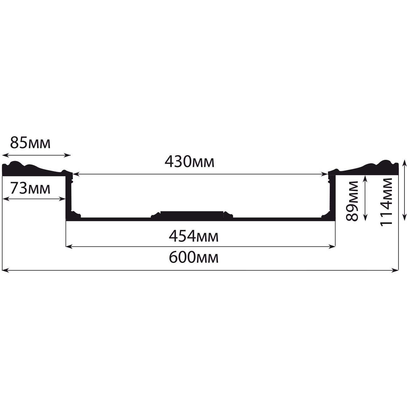 Кессон Decomaster (Декомастер) 600х600х114 мм KS-61-58A