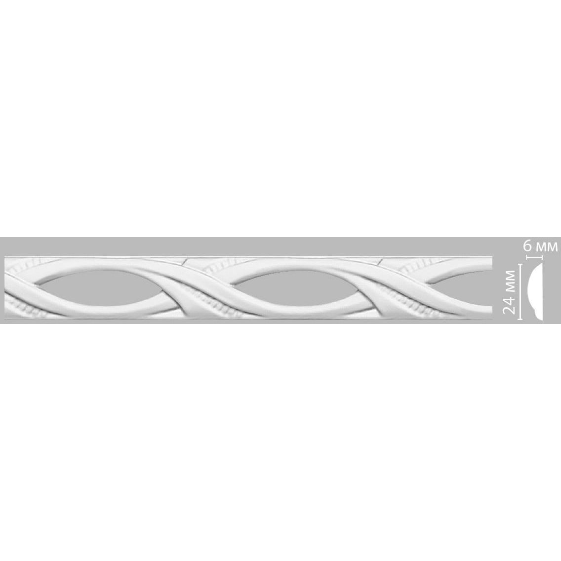 Молдинг с рисунком Decomaster (Декомастер) 24х6х2400 мм DT-8029