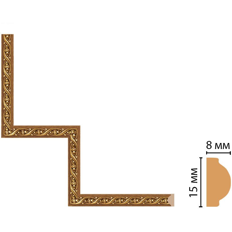 Декоративный угловой элемент Decomaster (Декомастер) 200х200 мм 130-1-4