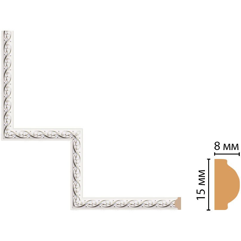 Декоративный угловой элемент Decomaster (Декомастер) 200х200 мм 130-1-7D
