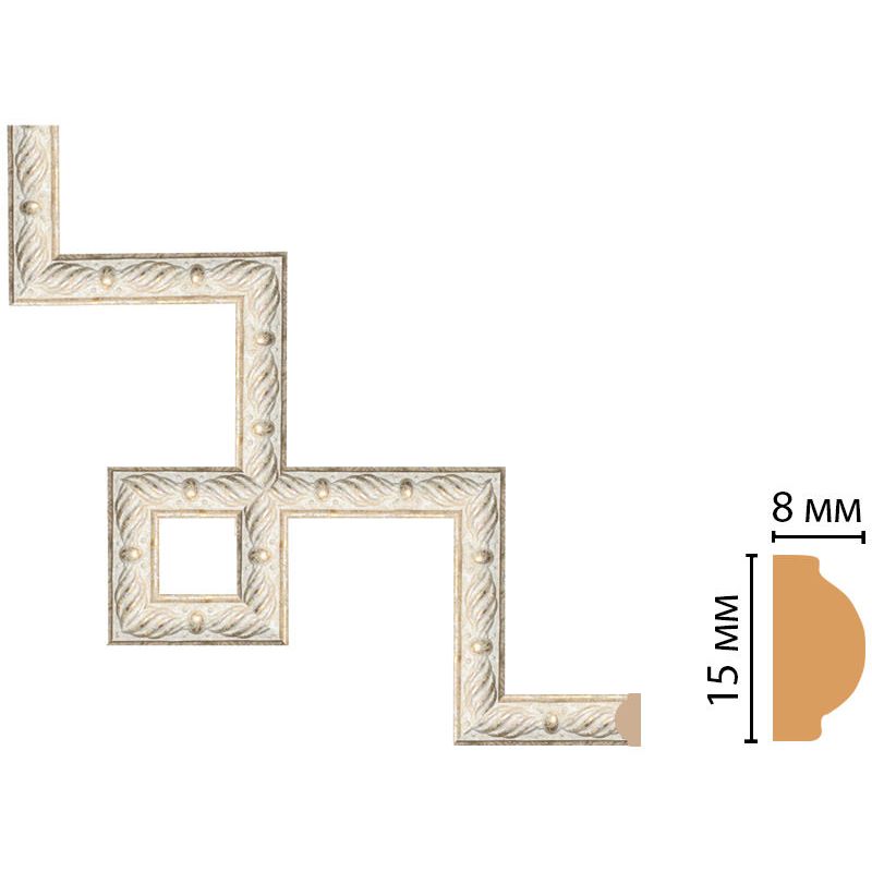 Декоративный угловой элемент Decomaster (Декомастер) 200х200 мм 130-3-18