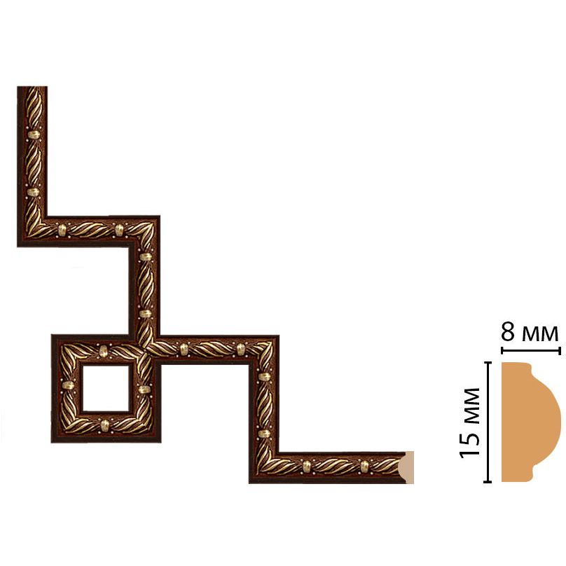 Декоративный угловой элемент Decomaster (Декомастер) 200х200 мм 130-3-51