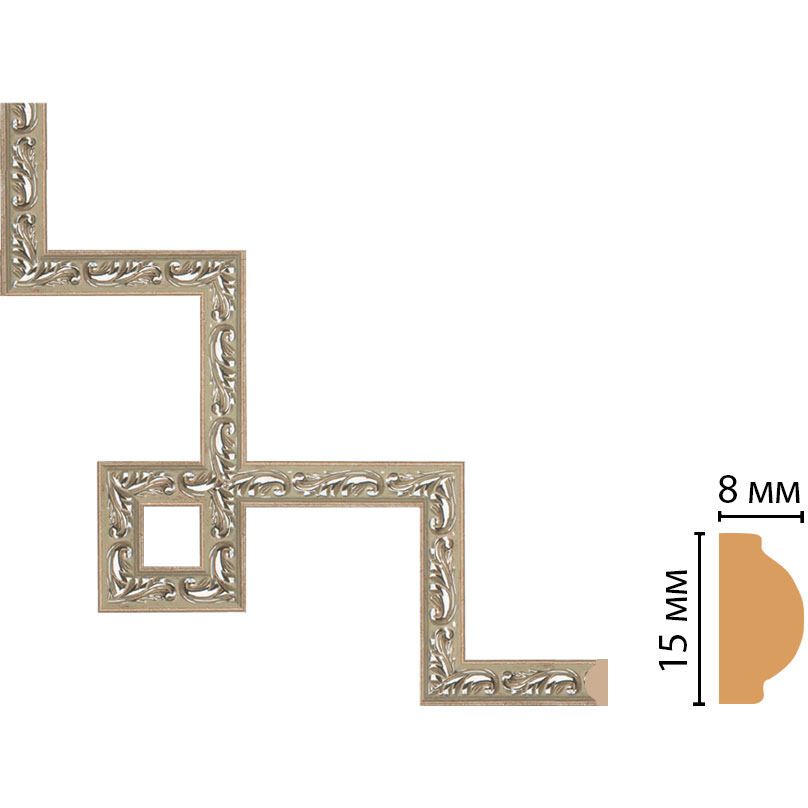 Декоративный угловой элемент Decomaster (Декомастер) 200х200 мм 130-3-59